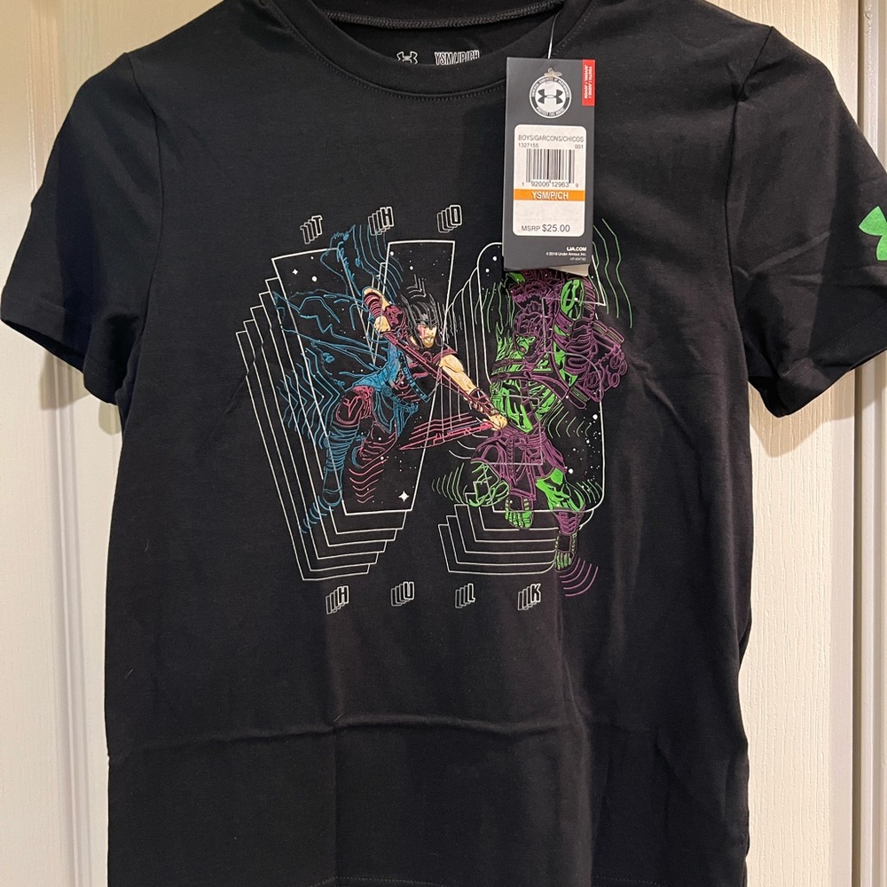 Under Armour Youth Thor Vs Hulk T-shirt Size Small